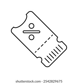 Icono de Cupón con fondo blanco Vector Ilustración de stock
