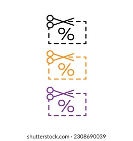 coupon icon,discount tag vector,isolated on white background