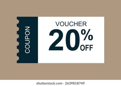 Coupon icons. Sale Voucher Coupon. Discount Coupons Tickets Card. Coupon for web design. Tag label, sale banner with discount coupon.  Vector gift voucher vector illustration.