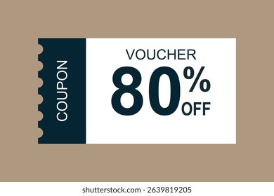 Coupon icons. Sale Voucher Coupon. Discount Coupons Tickets Card. Coupon for web design. Tag label, sale banner with discount coupon.  Vector gift voucher vector illustration.