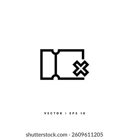 Coupon Line Icon. Editable Stroke