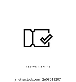 Coupon Line Icon. Editable Stroke