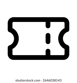 coupon line icon editable vektor