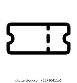 Vektordesign-Vorlage und Illustration für Coupon-Linien-Icon