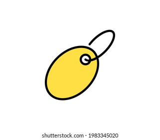 Icono de línea de cupón. Símbolo vectorial en estilo plano y a la moda sobre fondo blanco. El comercio canta por el diseño.
