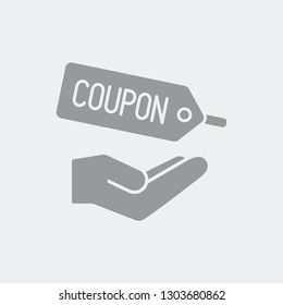 Coupon offer flat icon
