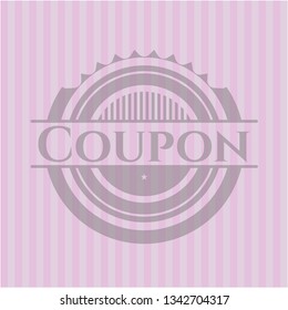 Coupon pink emblem