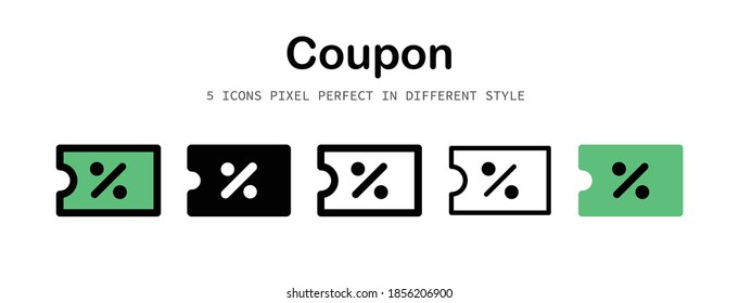 Icono de píxel de cupón perfecto para trabajos de diseño como sitio web, aplicación, infografía, libro, revista, presentación, afiche, impresión de pantalla.