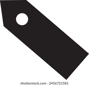 Coupon or price tag in black