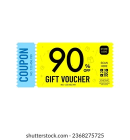 Coupon promotion sale. Big sale and super sale coupon discount. Coupon discount with vector illustration