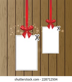 Coupon sale, offers and promotions vector template.