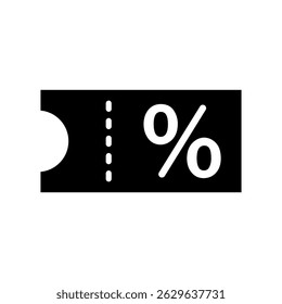 coupon sign symbol vector flat icon
