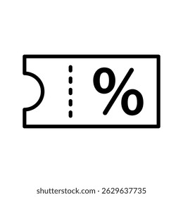 coupon sign symbol vector flat icon