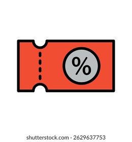 coupon sign symbol vector flat icon