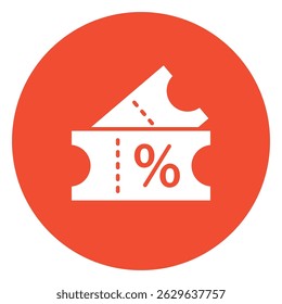 coupon sign symbol vector flat icon