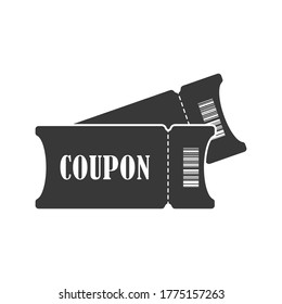 Coupon. Simple vector icon isolated on a white background for websites and apps