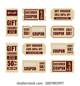 Coupon template for sales and discount.