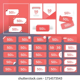 Coupon Ticket Card. It is a highly versatile design for concerts, movies and online tickets. 