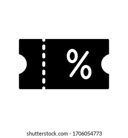 Coupon Ticket Icon Icon Vector Illustration Logo Template
