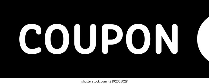 Coupon ticket isolated vector icon.