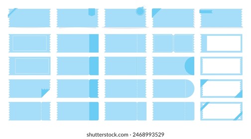 Plantilla del billete de Cupón. Diseño de diversos Cupones para promoción y venta. 