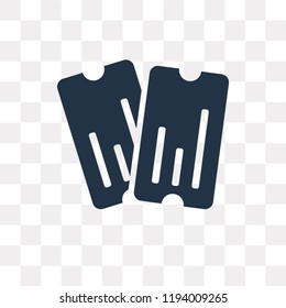 Coupon vector icon isolated on transparent background, Coupon transparency concept can be used web and mobile