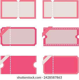 Coupon Vector | Premium Vector | Big collection of blank empty ticket and coupon.