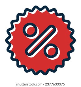 Coupon Vector Thick Line Filled Dark Colors Icons For Personal And Commercial Use.

