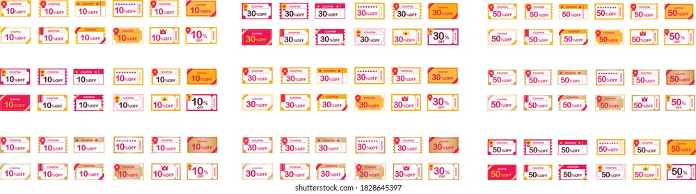 coupon voucher discount ticket vector