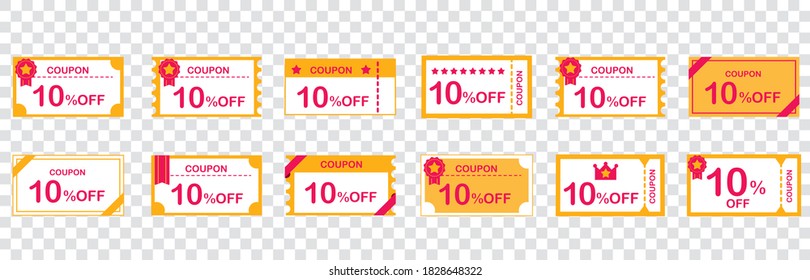 coupon voucher discount ticket vector