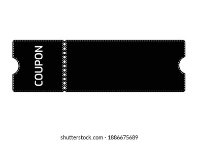 Coupon voucher discount ticket vector illustration.Editable