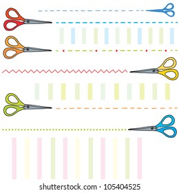 Coupons and scissors funny design