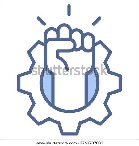 Courage Blue Icon Style Collection