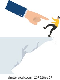 Courage entrepreneur, pushing yourself to success, encourage self believe, determination or aspiration to overcome challenge concept


