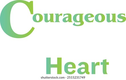 Courage Heart Camiseta de diseño creativo con presupuesto especial