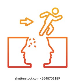 Courage Icon Element for Design