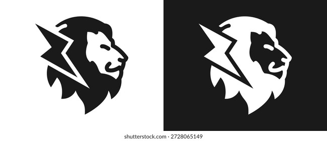 Courage Icon Set Glyph In White And Black Background