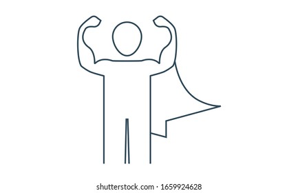 Courage icon for strength and resilience