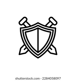 Courage icon in vector. Illustration
