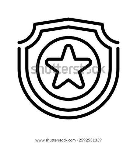 Courage line icon. Universal creative premium symbol. Vector sign icon logo template. Vector illustration