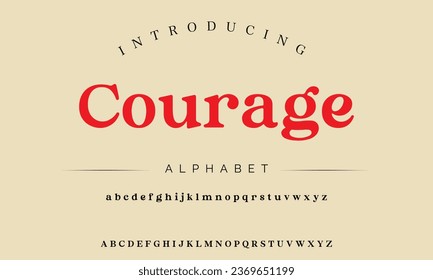 Courage luxury elegant typography vintage serif font wedding invitation logo music fashion property