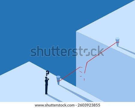 Courage, Risk Assessment, People Thinking of Crossing the Gap on the Broken Rope
