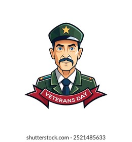 Courage and Sacrifice  the Veteran Spirit vector illustration design