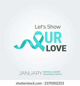Courageous Hearts and Vector Background Cervical Cancer Posters