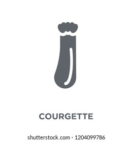 Courgette icon. Courgette design concept from Fruit and vegetables collection. Simple element vector illustration on white background.