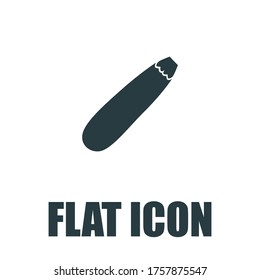 courgette icon. Flat illustration isolated vector sign symbol