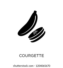 Courgette icon. Courgette symbol design from Fruit and vegetables collection. Simple element vector illustration on white background.