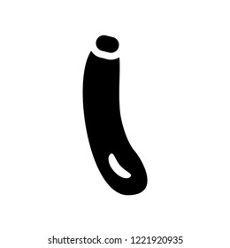 Courgette icon. Trendy Courgette logo concept on white background from Fruits and vegetables collection. Suitable for use on web apps, mobile apps and print media.