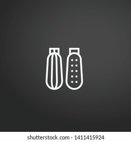 Courgette vector icon. Courgette concept stroke symbol design. Thin graphic elements vector illustration, outline pattern for your web site design, logo, UI. EPS 10.