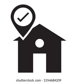 Courier Collection Parcel PickUp Dropoff Pin Location Vector Icon Design